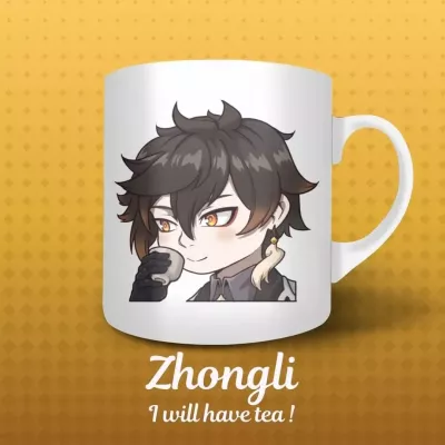 Mug Zhongli - Genshin Impact - Design exclusif La Valha Shop