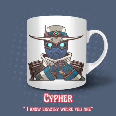Cypher Tea Mug - Valorant - 325 ml | The Valha Shop