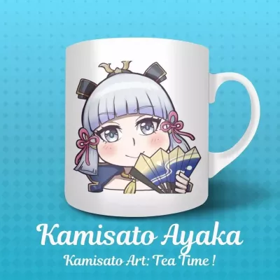 Ayaka Tea Mug - Genshin Impact - 325 ml | The Valha Shop Ayaka Tea Mug - Genshin Impact - 325 ml | The Valha Shop