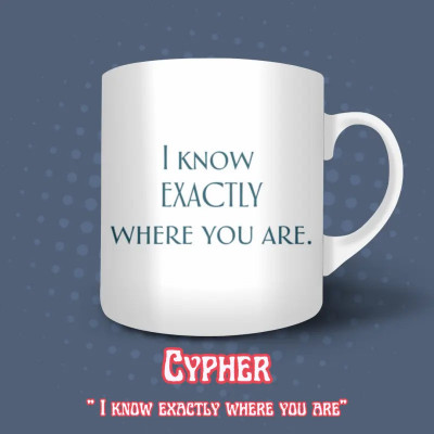 Cypher Tea Mug - Valorant - 325 ml | The Valha Shop