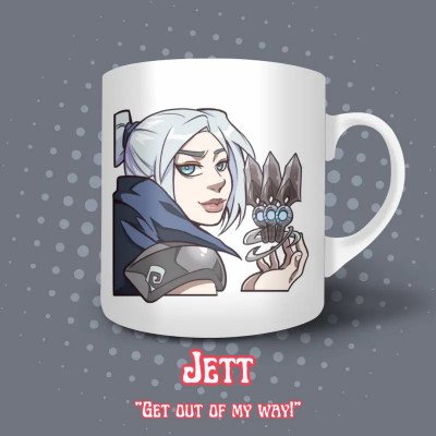 Mug Jett - Valorant - Design exclusif La Valha Shop