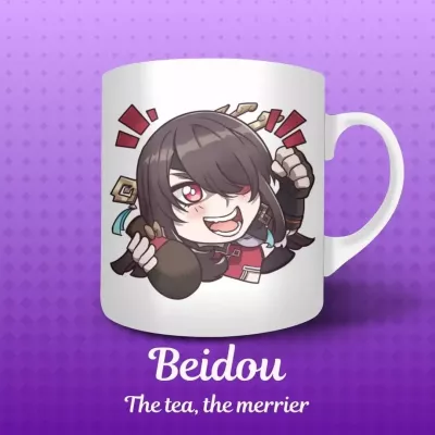Beidou Tea Mug - Genshin Impact - 325 ml | The Valha Shop