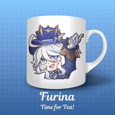 Furina Tea Mug - Genshin Impact - 325 ml | The Valha Shop