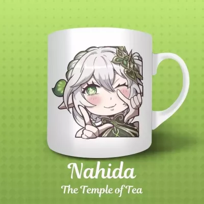 Nahida Tea Mug - Genshin Impact - 325 ml | The Valha Shop