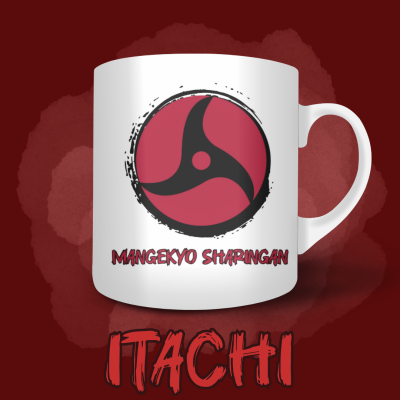 Itachi Uchiwa Tea Mug - Naruto - 325 ml | La Valha Shop