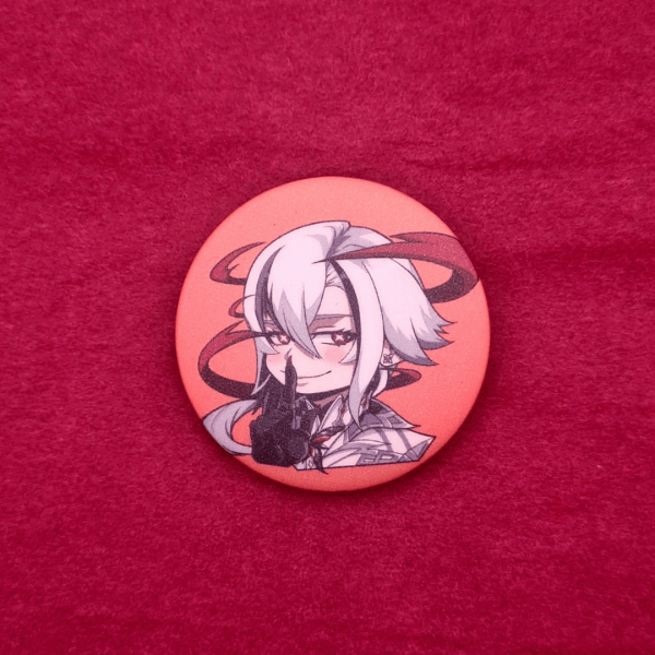 Arlecchino Matt Button Pin