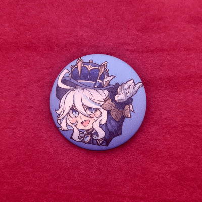 Furina Matt Button Pin - Genshin Impact | The Valha Shop