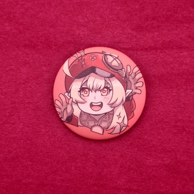 Klee Matt Button Pin - Genshin Impact | The Valha Shop