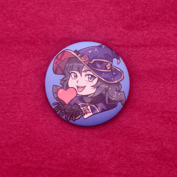 Mona Matt Button Pin