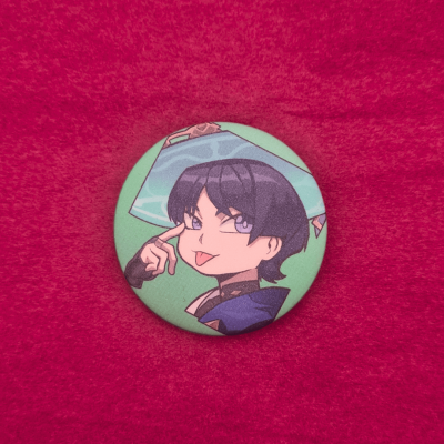 Wanderer Matt Button Pin - Genshin Impact | The Valha Shop