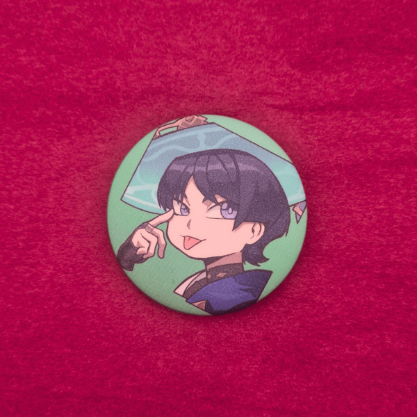 Wanderer Matt Button Pin