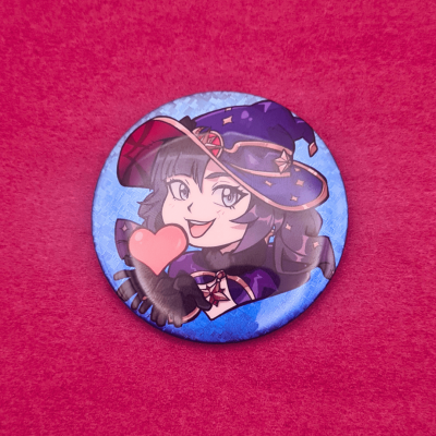 Mona Glitter Holographic Pin - Genshin Impact | The Valha Shop