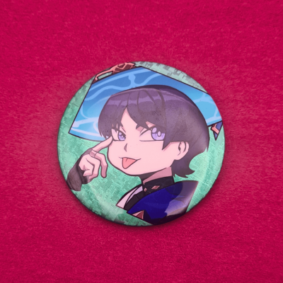 Wanderer Glitter Holographic Pin - Genshin Impact | The Valha Shop