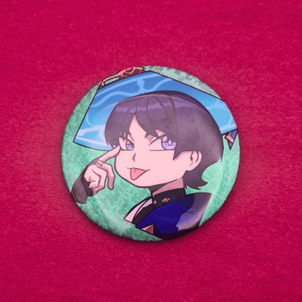 Wanderer Glitter Holographic Button Pin