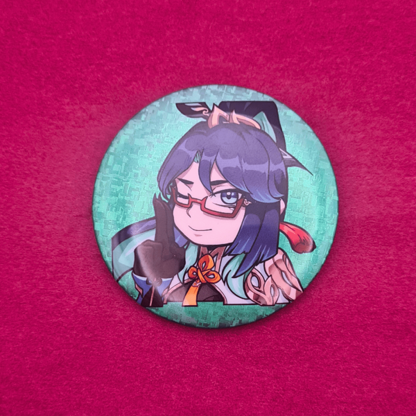 Xianyun Glitter Holographic Button Pin