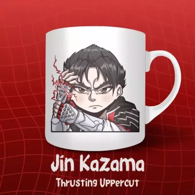 Jin Kazama Tea Mug - Tekken 8 - 325 ml | The Valha Shop
