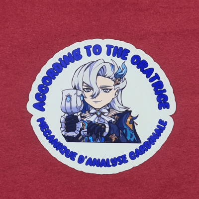 Neuvillette Sticker - Genshin Impact | The Valha Shop