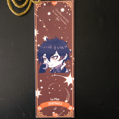 Zhongli Bookmark - Genshin Impact | The Valha Shop