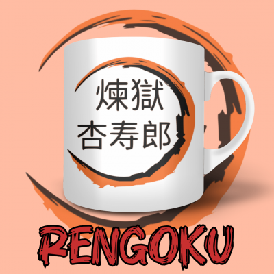 Rengoku Tea Mug - Demon Slayer - 325 ml | La Valha Shop