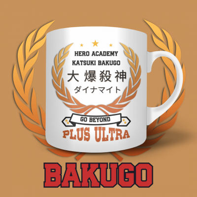 Katsuki Bakugo Tea Mug - My Hero Academia - 325 ml | La Valha Shop
