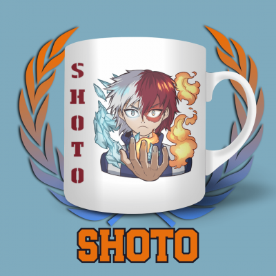 Shoto Todoroki Tea Mug - My Hero Academia - 325 ml | La Valha Shop