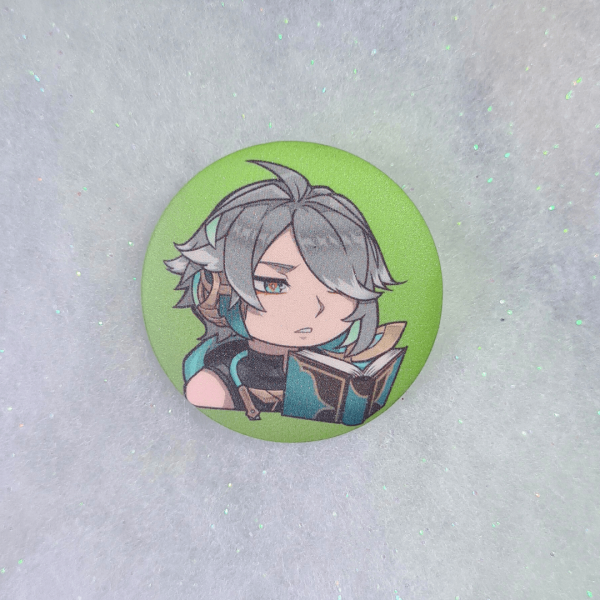 Alhaitham Matt Button Pin