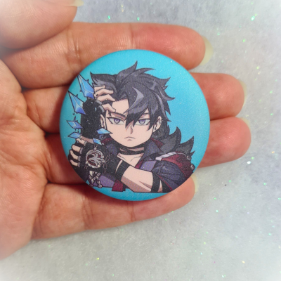 Wriothesley Matt Button Pin - Genshin Impact | The Valha Shop