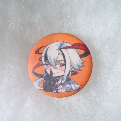 Arlecchino Matt Button Pin - Genshin Impact | The Valha Shop