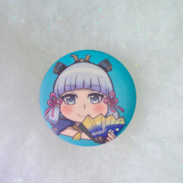 Kamisato Ayaka Matt Button Pin