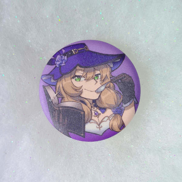 Lisa Matt Button Pin