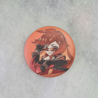 Mavuika Matt Button Pin - Genshin Impact | The Valha Shop