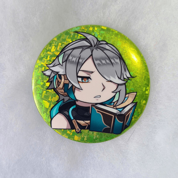 Alhaitham Holographic Pin Button