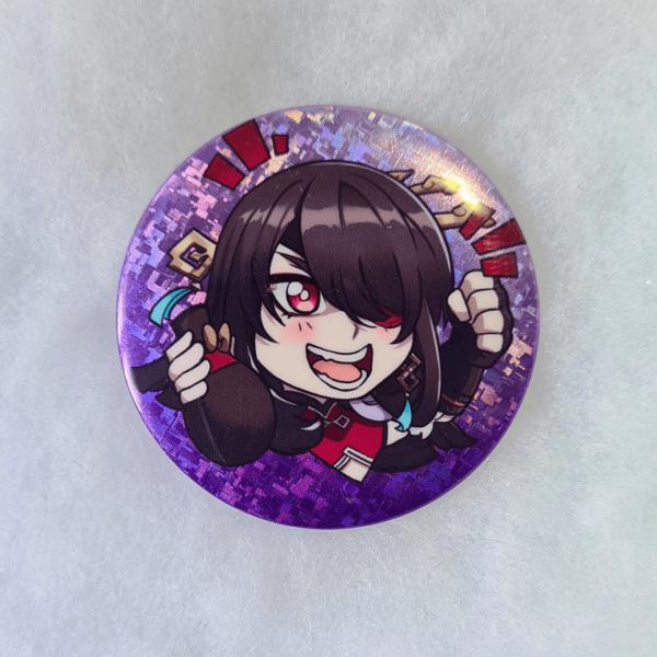 Beidou Holographic Pin Button