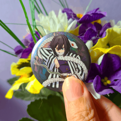 Badge Demon Slayer - Obanai Iguro | La Valha Shop