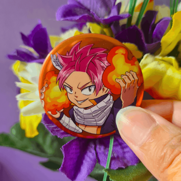 Badge Holographique Natsu Dragnir