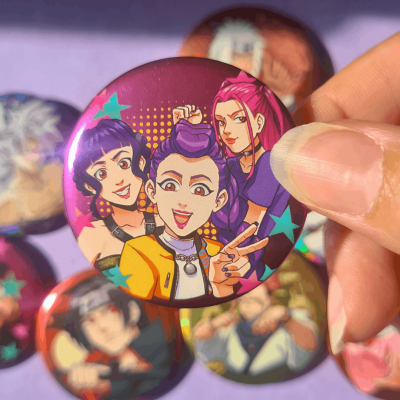 Kpop Demon Hunter Pin - HUNTRIX | La Valha Shop