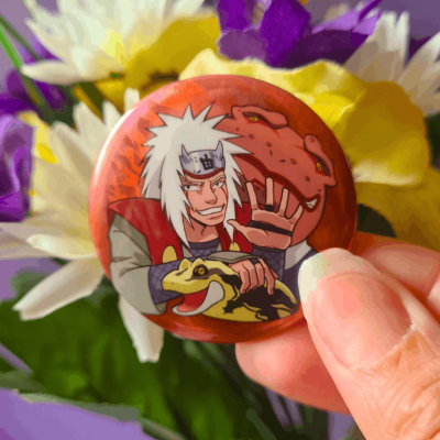 Badge Naruto - Jiraiya | La Valha Shop